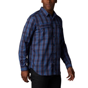 Columbia Muške Košulje - Silver Ridge 2.0 Plaid Long Sleeve Big Tamnoplave | HNKI-23950
